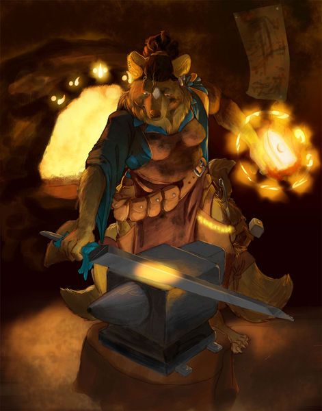 File:Tanuki blacksmith.jpg